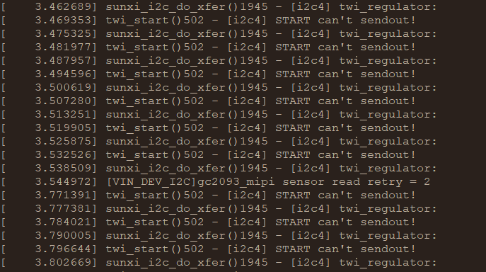 TWI被占用时打印信息