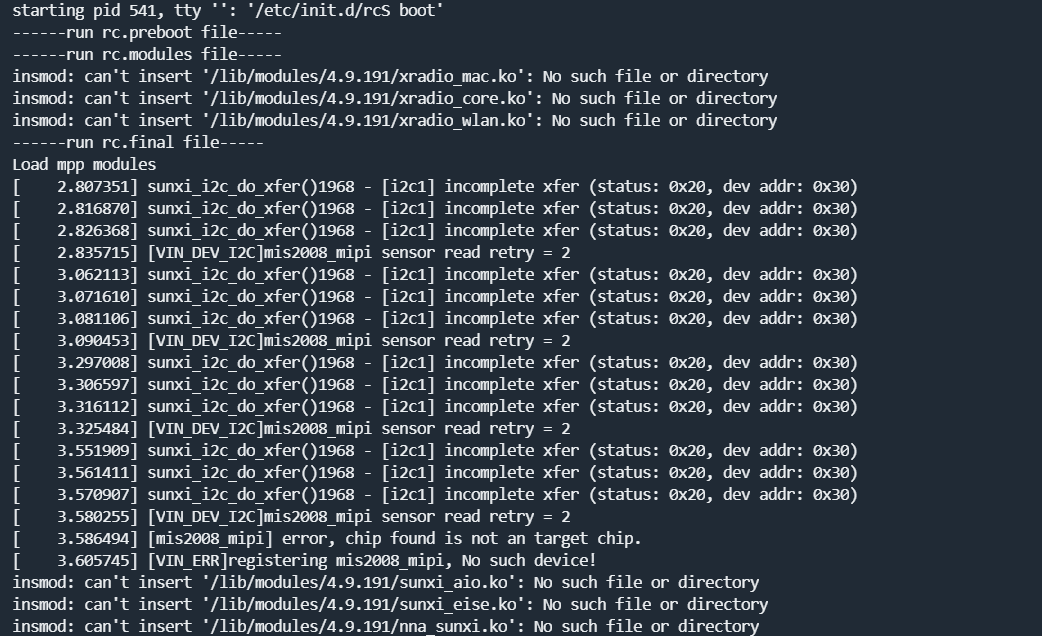 TWI通讯异常打印信息