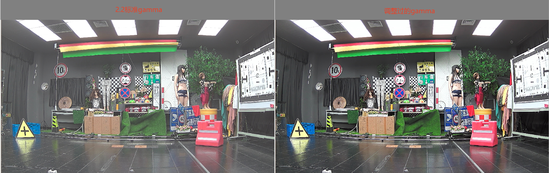 gamma对比