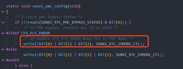 保留 PL5 配置代码