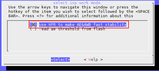 高帧率模式配置