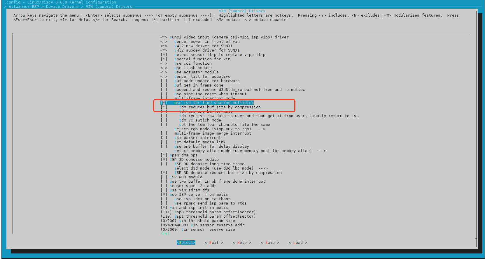 v861 Linux 系统 menuconfig 选项配置